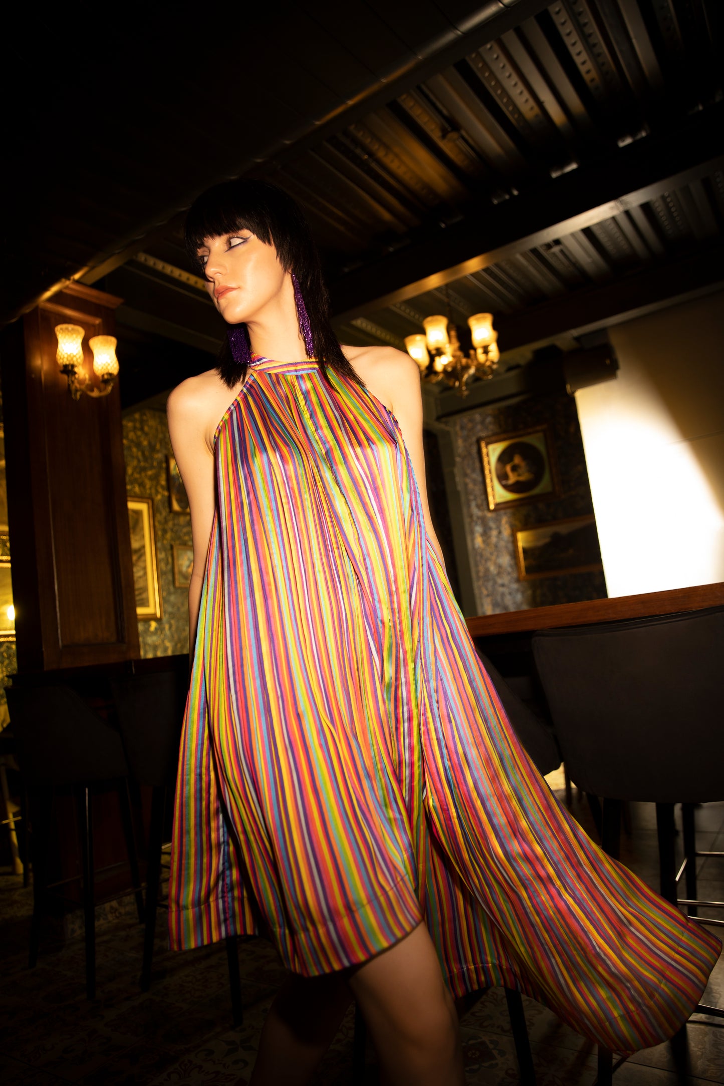 Colourburst Pleated Dress