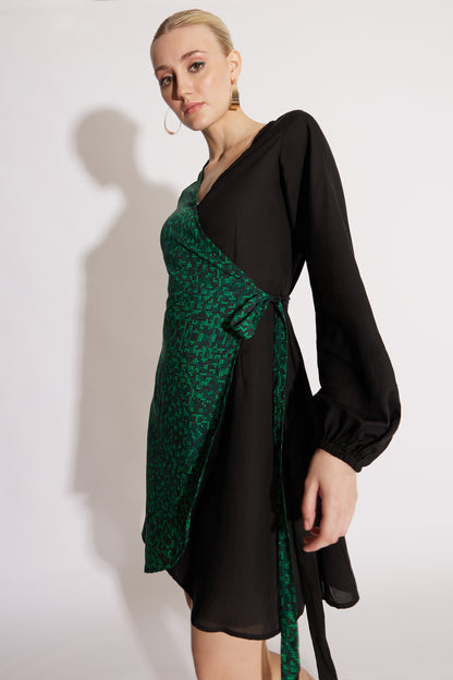 Matrix Wrap Dress