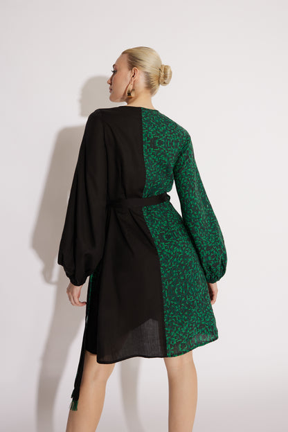 Matrix Wrap Dress