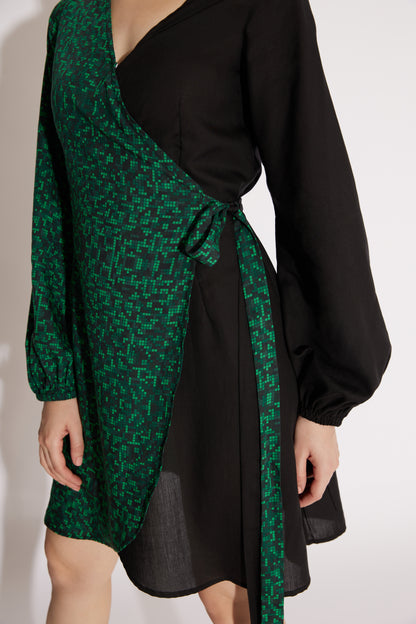 Matrix Wrap Dress