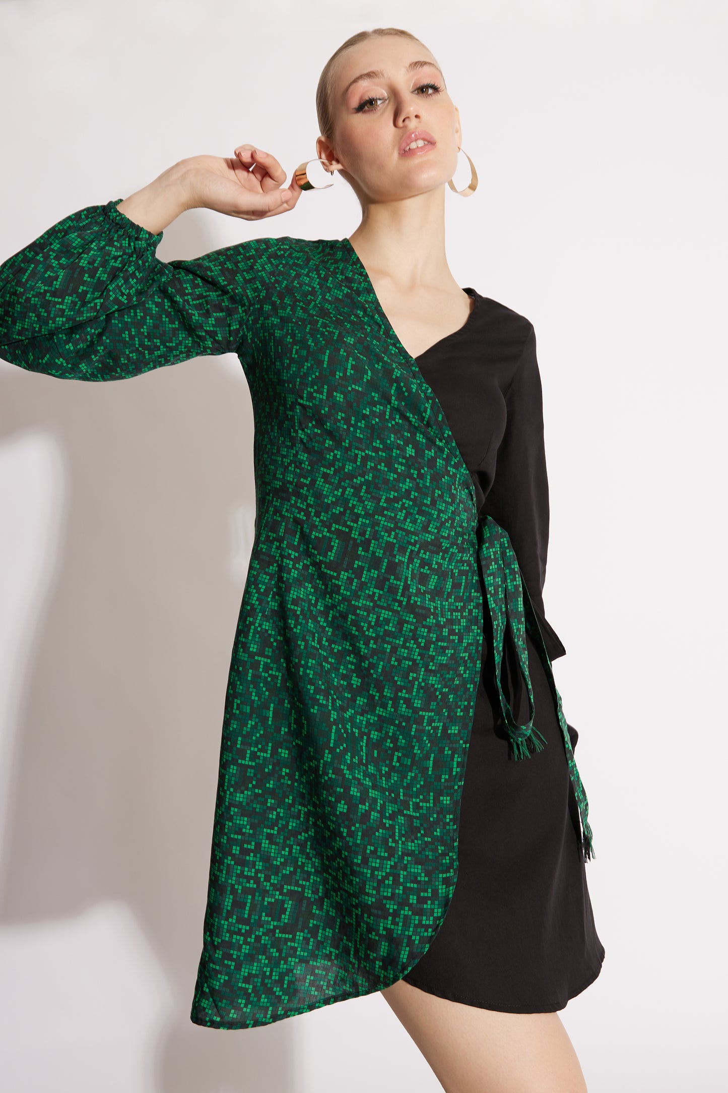 Matrix Wrap Dress